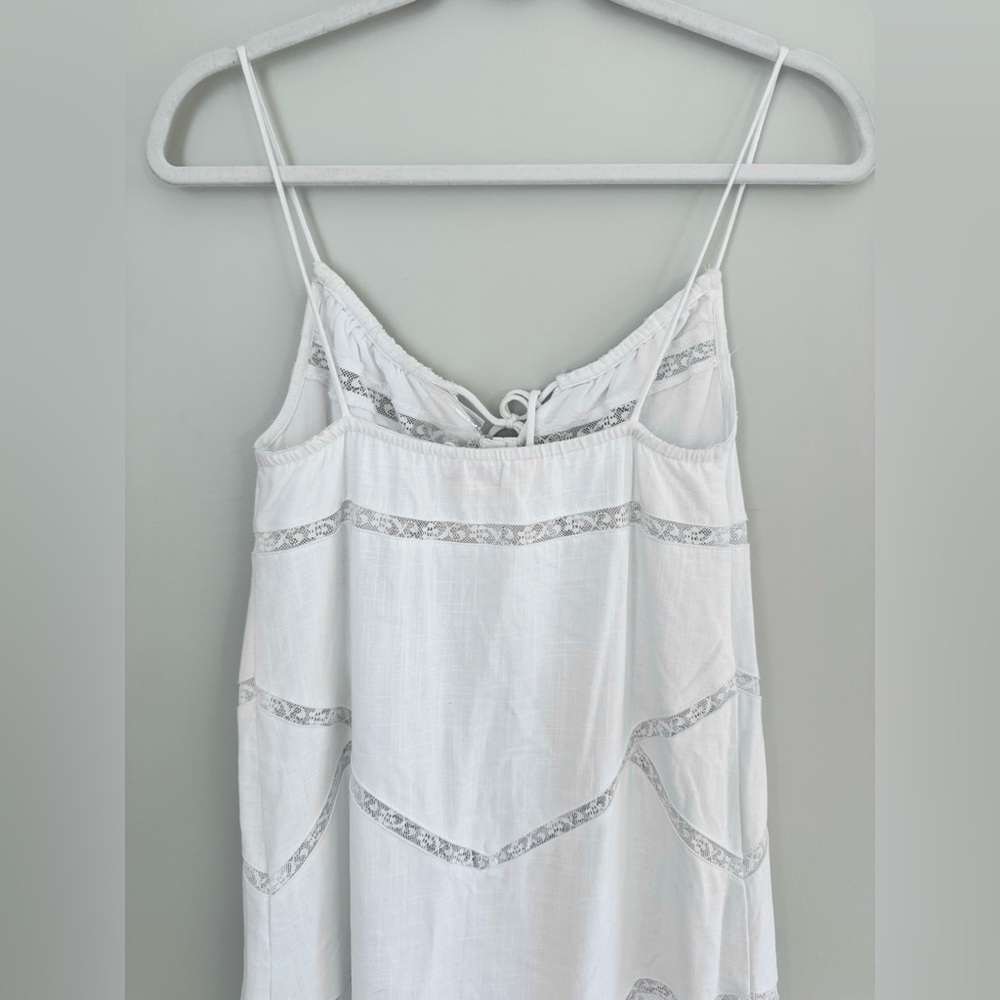 Olivaceous Kallen Maxi Dress A-line lace detail In White size S - Picture 12 of 15